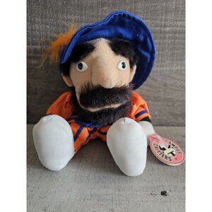 Vtg NCAA University of Virginia Mascot Cavalier Mascot Plush Figure 1990s G20